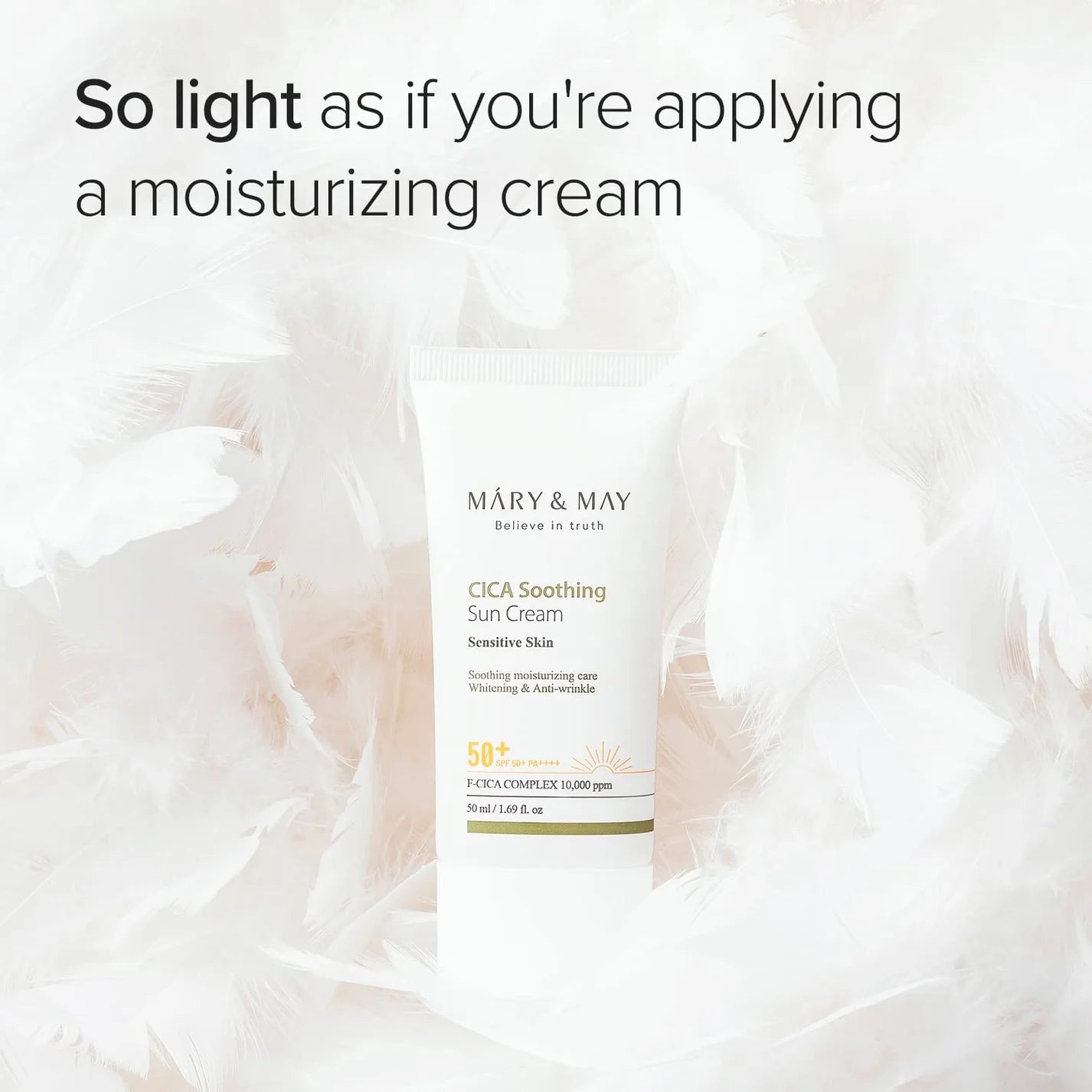 Mary & My Vegan CICA Soothing Sun Cream 50 ml