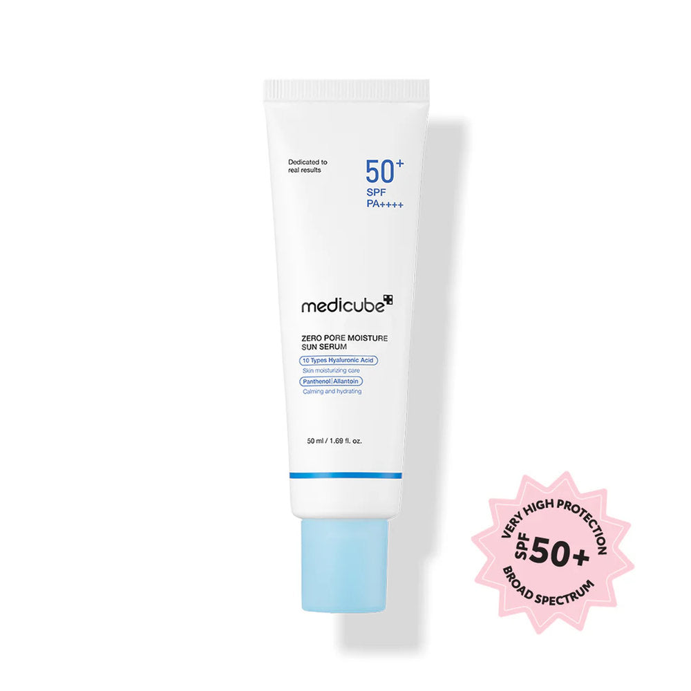 سيروم مرطب شمس بمستخلص نبات الزيرو بور من ميديكوب بمعامل حماية SPF 50+، 50 مل