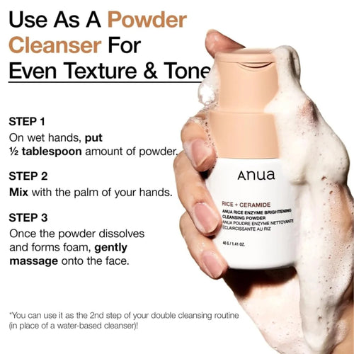 Anua Rice Enzyme Brightening Cleansing Powder 40 G
