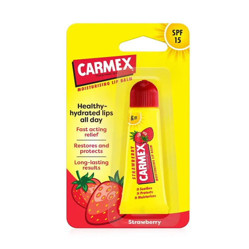 carmex strawberry lip balm tube 10 g