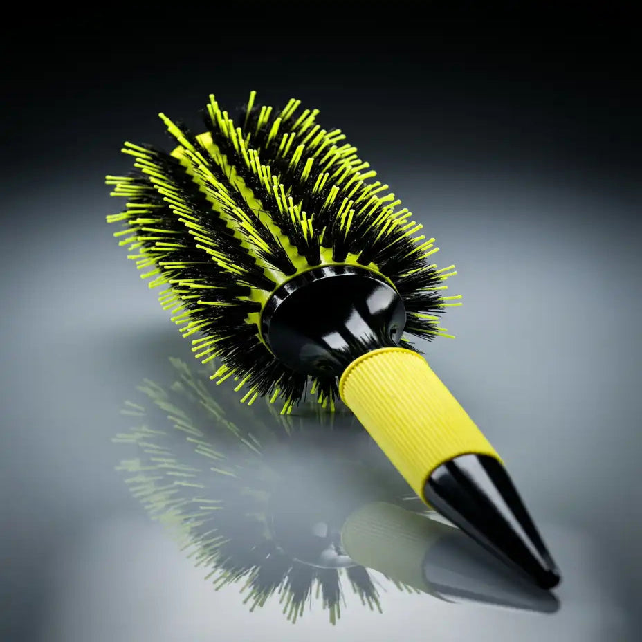 hair pro hair plastic roller brush yellow medium