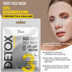 7days detox sos sheet face mask soothing complex 25 g