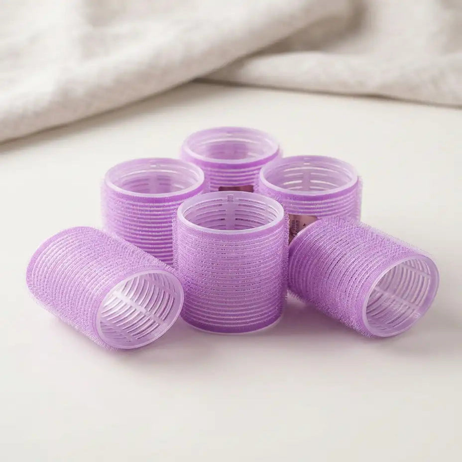HAIR PRO HAIR ROLLERS-PURPLE-6PCS