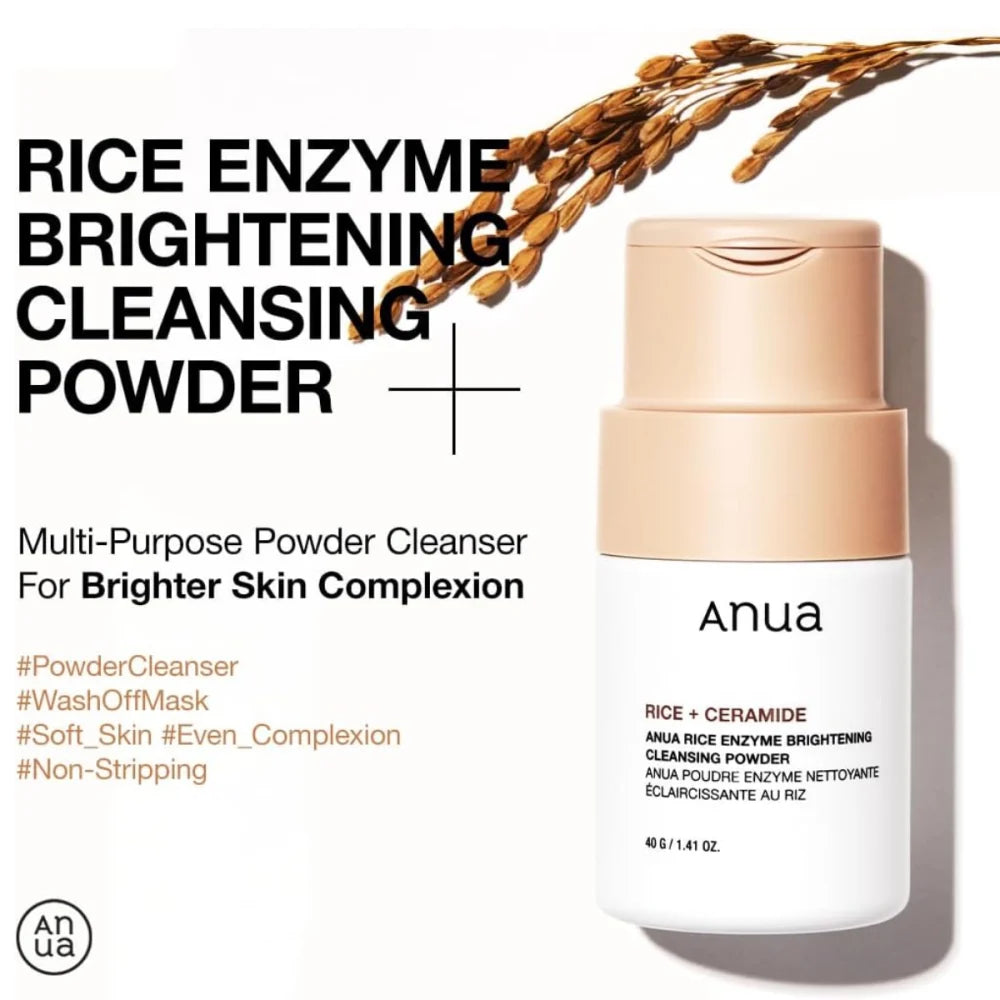 Anua Rice Enzyme Brightening Cleansing Powder 40 G