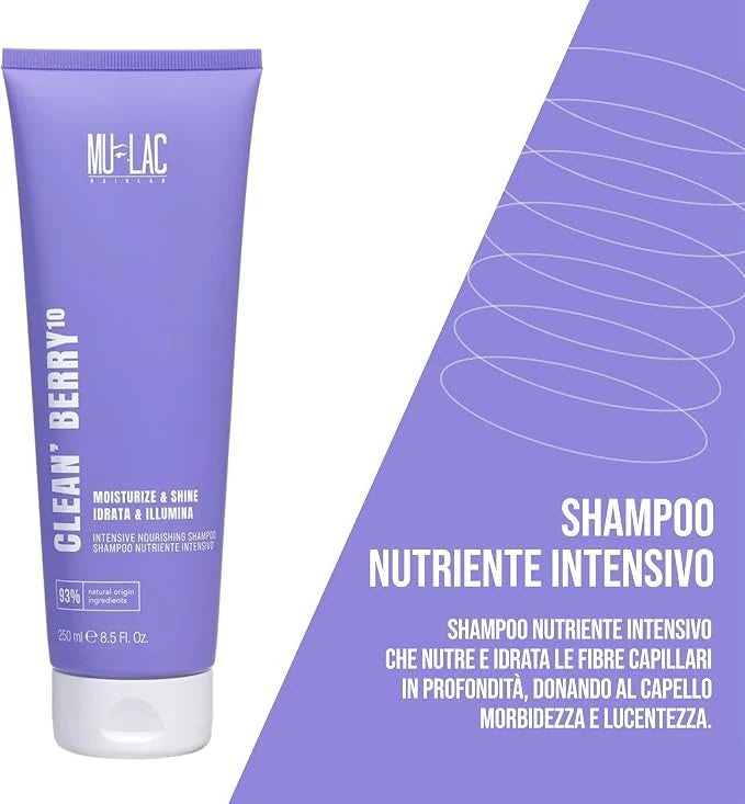 Mulac Hair Care Clean Berry 10 Intensive Nourishing Shampoo 250ml - product image 2
