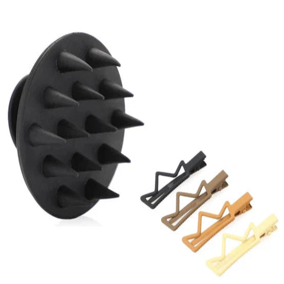 got shampoo brush black seamless clips queen
