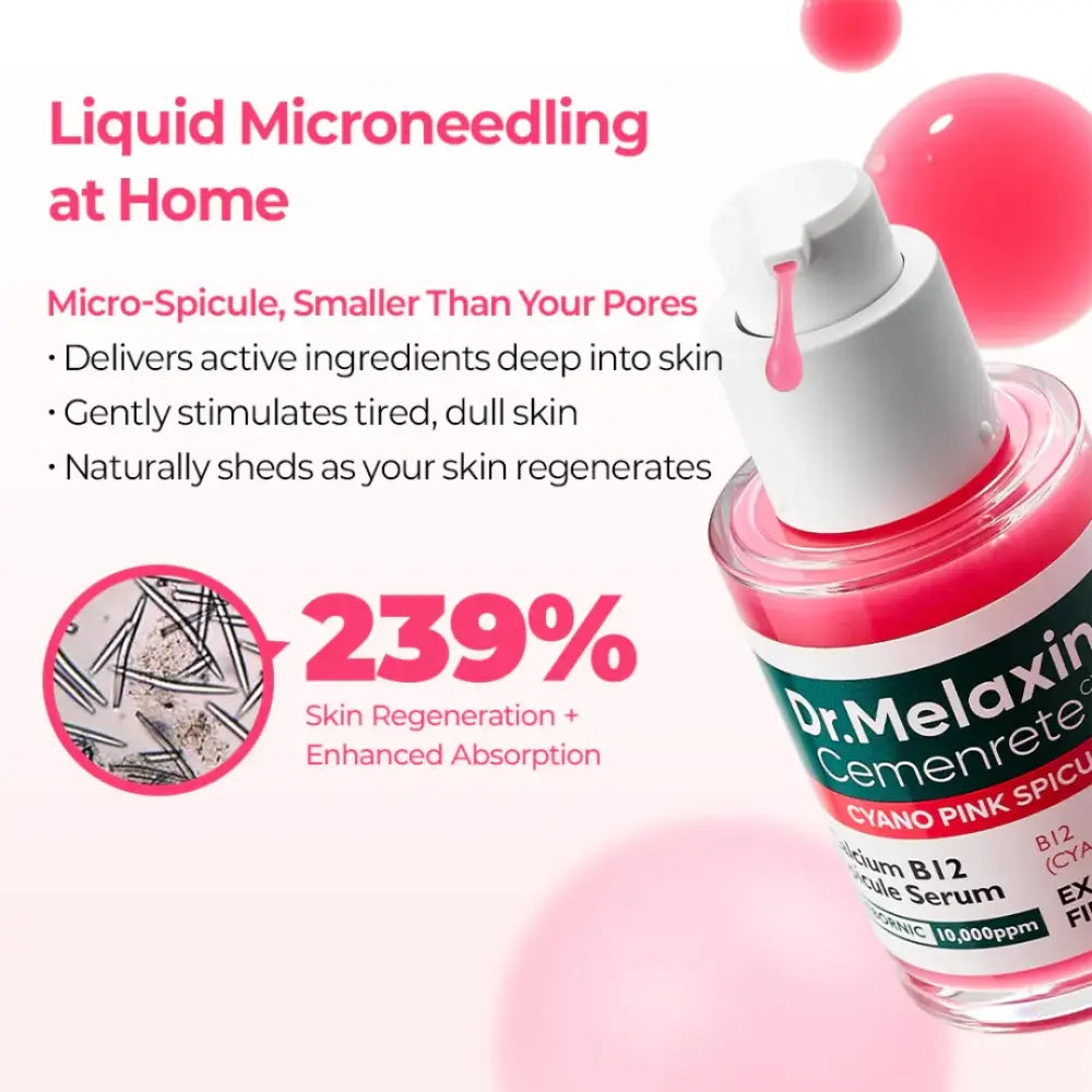 Dr.Melaxin Calcuium Cemenrete Cyano Pink Spicule Serum B I2 30 Ml