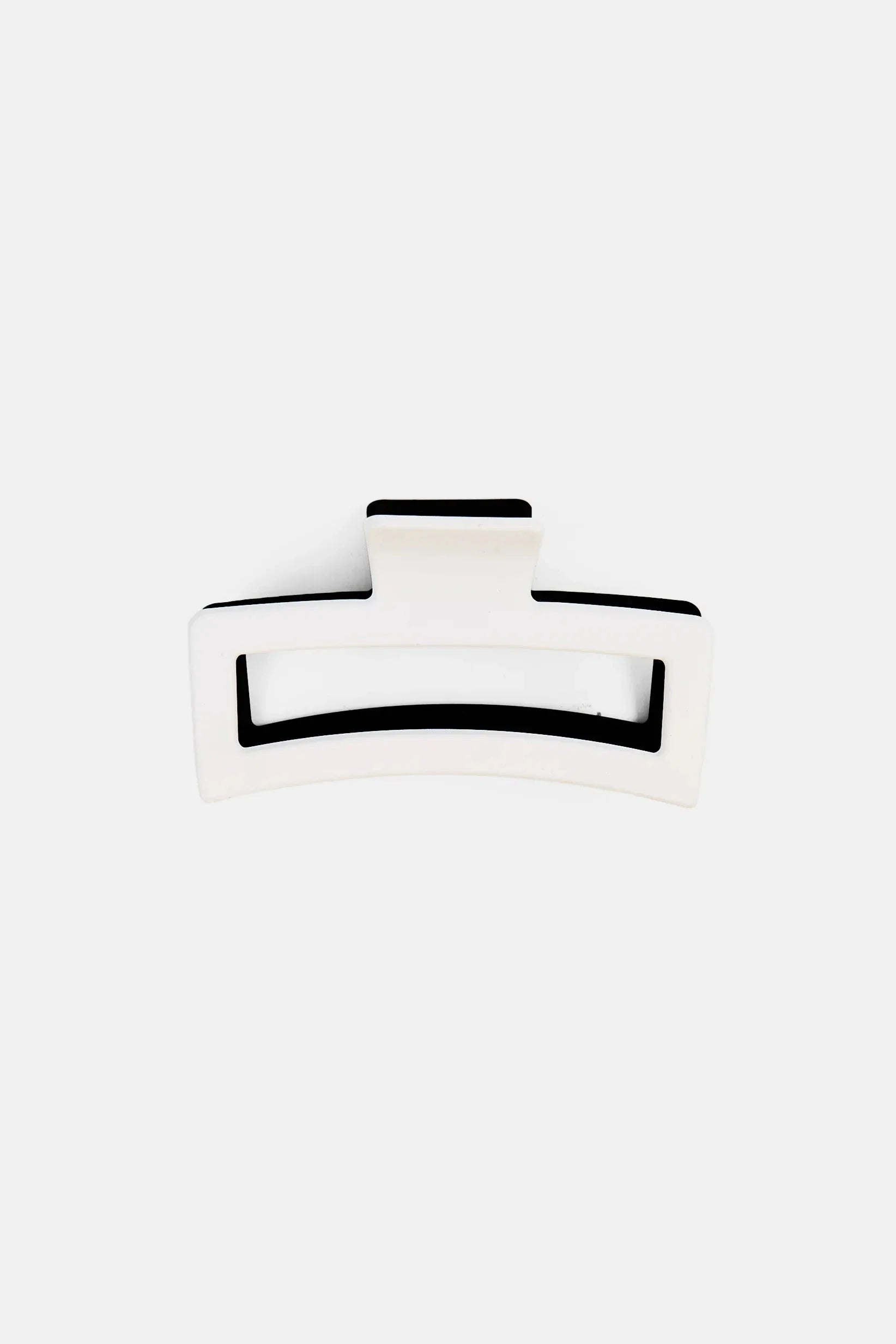 FUCHSIA LARGE HAIR CLAW CLIPS - BLACK & WHITE