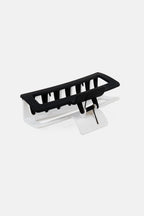 FUCHSIA LARGE HAIR CLAW CLIPS - BLACK & WHITE