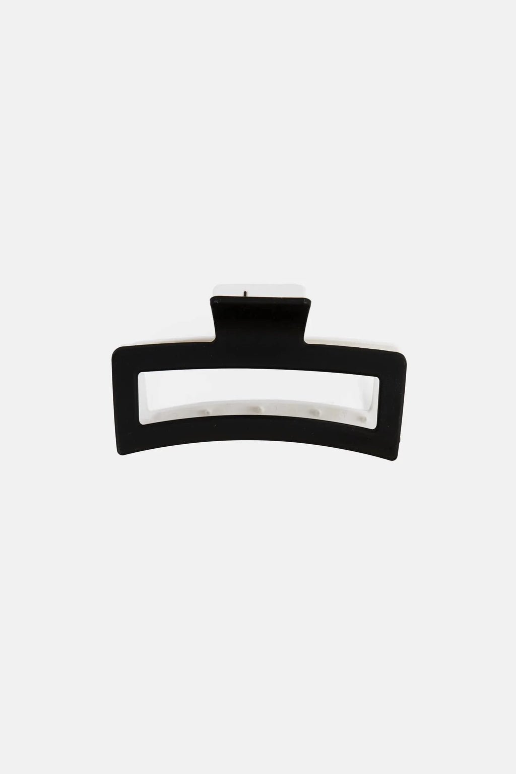 FUCHSIA LARGE HAIR CLAW CLIPS - BLACK & WHITE
