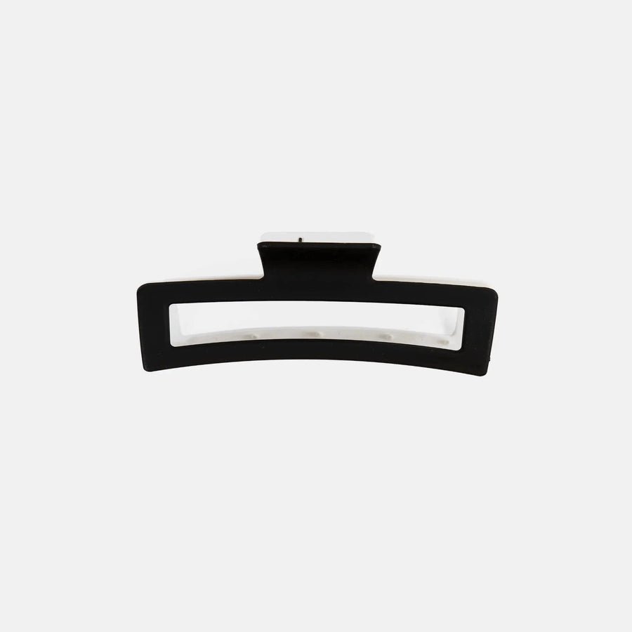 fuchsia large hair claw clips black white