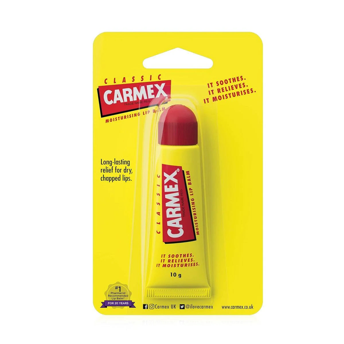carmex original lip balm tube 10 gm