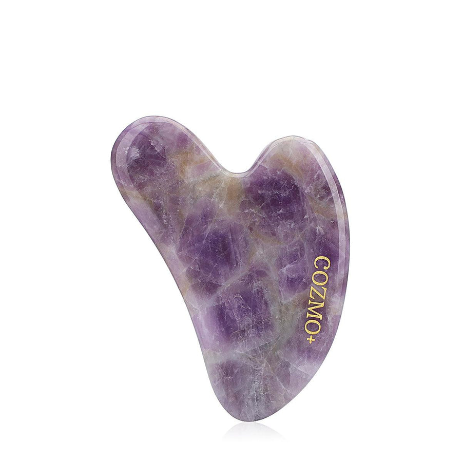 Cozmo+- Gua Sha And Jade Roller Facial Massager Kit-Purple