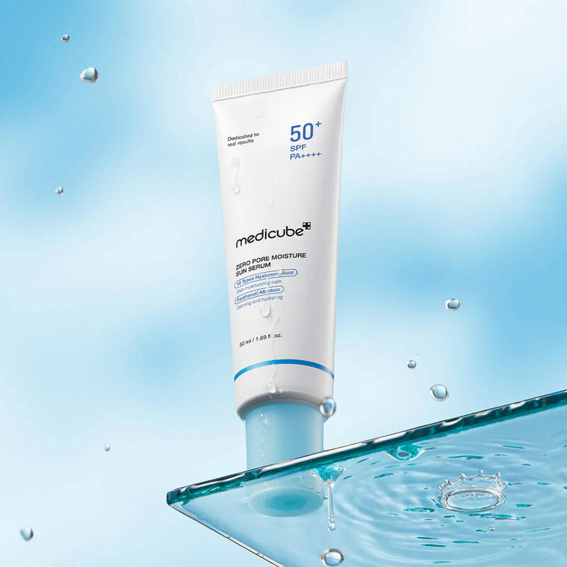 سيروم مرطب شمس بمستخلص نبات الزيرو بور من ميديكوب بمعامل حماية SPF 50+، 50 مل