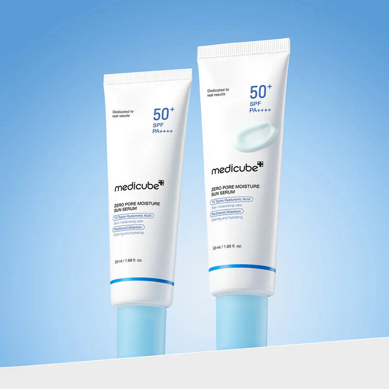 سيروم مرطب شمس بمستخلص نبات الزيرو بور من ميديكوب بمعامل حماية SPF 50+، 50 مل