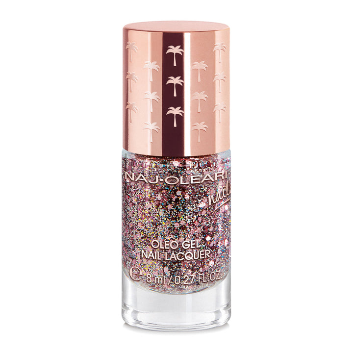 طلاء أظافر جل بلمعة احترافية ناج أولياري أوليو جل 30 بينك Glitter Rosato
