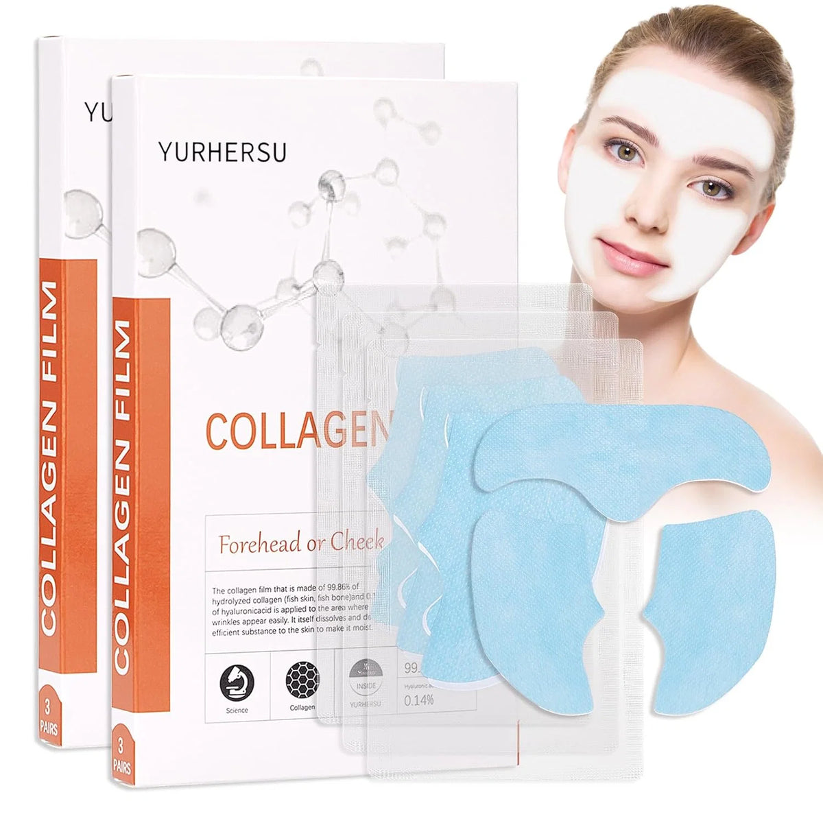 dermarssance highprime collagen flim forehead 5pcs