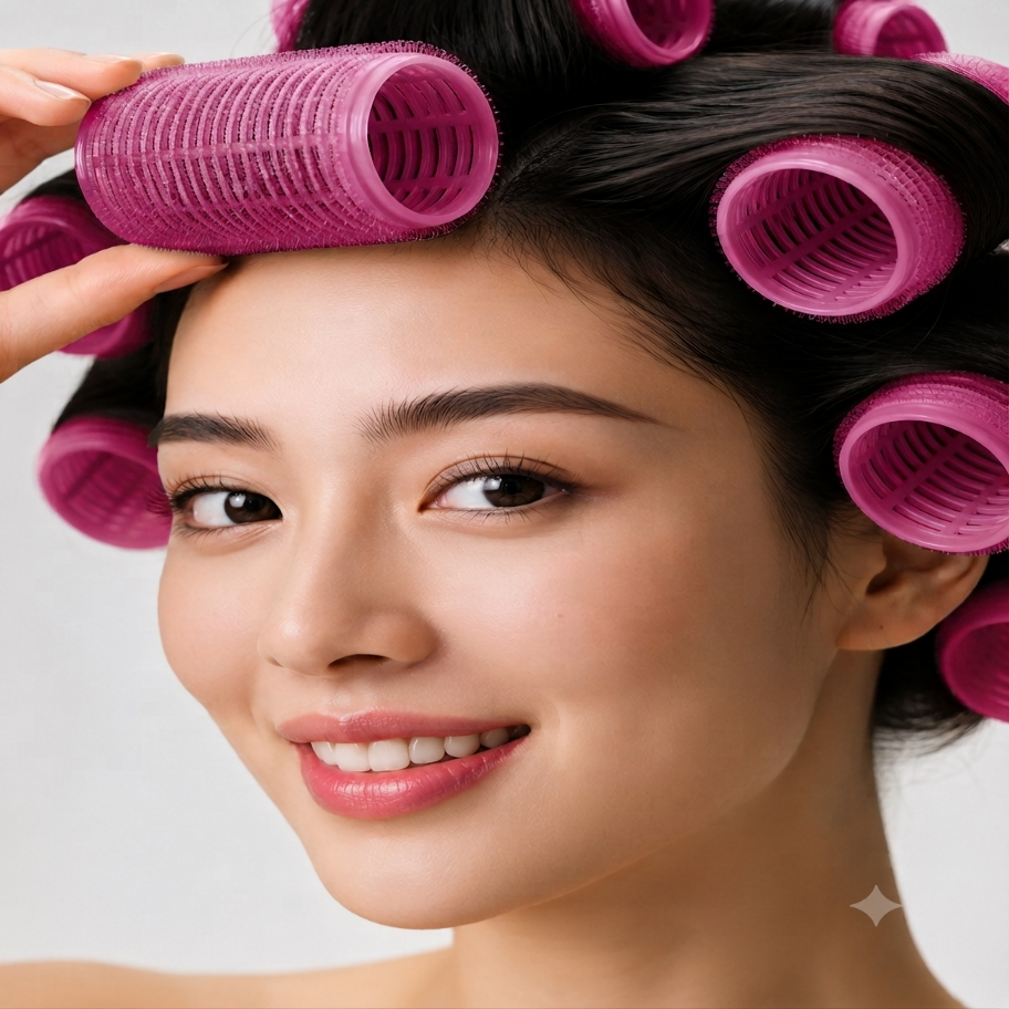 Hair Pro Hair Rollers-Neon Pink-6pcs