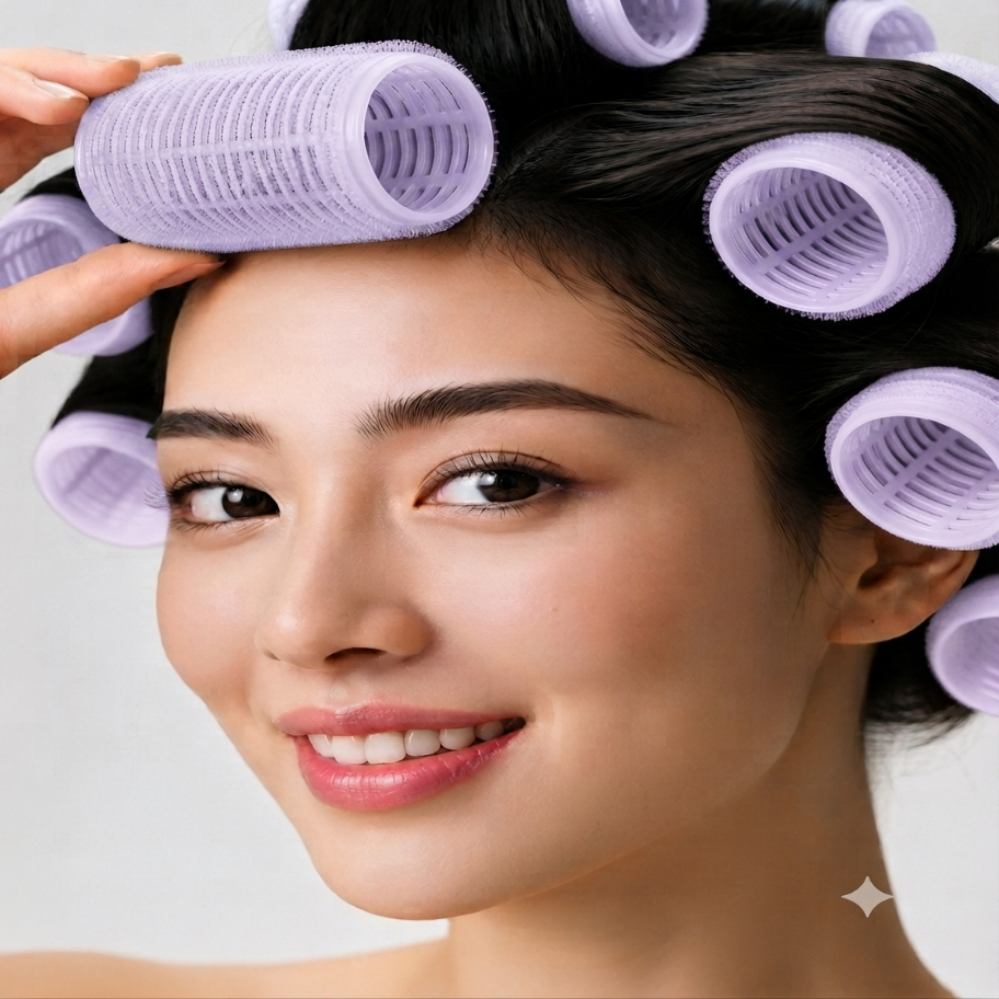 Hair Pro Hair Rollers-Purple-6pcs