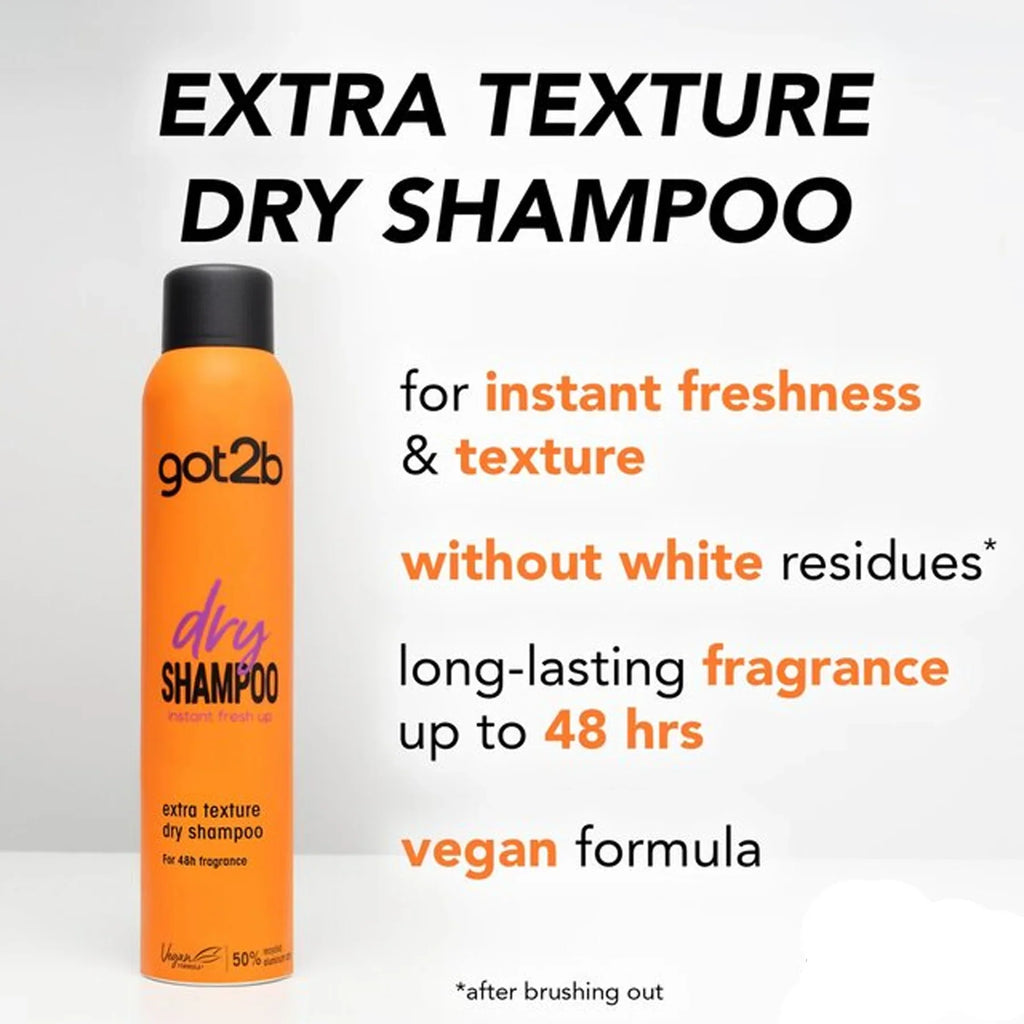 Got2b Dry Shampoo Extra Texture Grapefruit & Amber 200 Ml