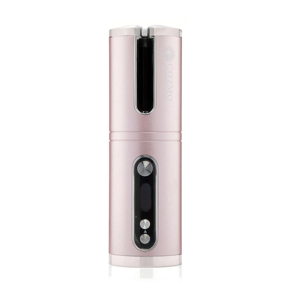 cozmo portable automatic hair curler baby pink