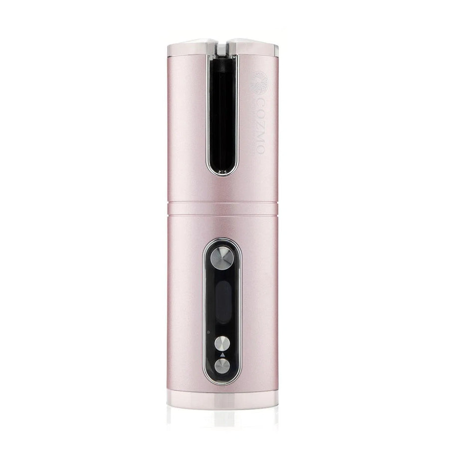 cozmo portable automatic hair curler baby pink