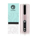 cozmo portable automatic hair curler baby pink