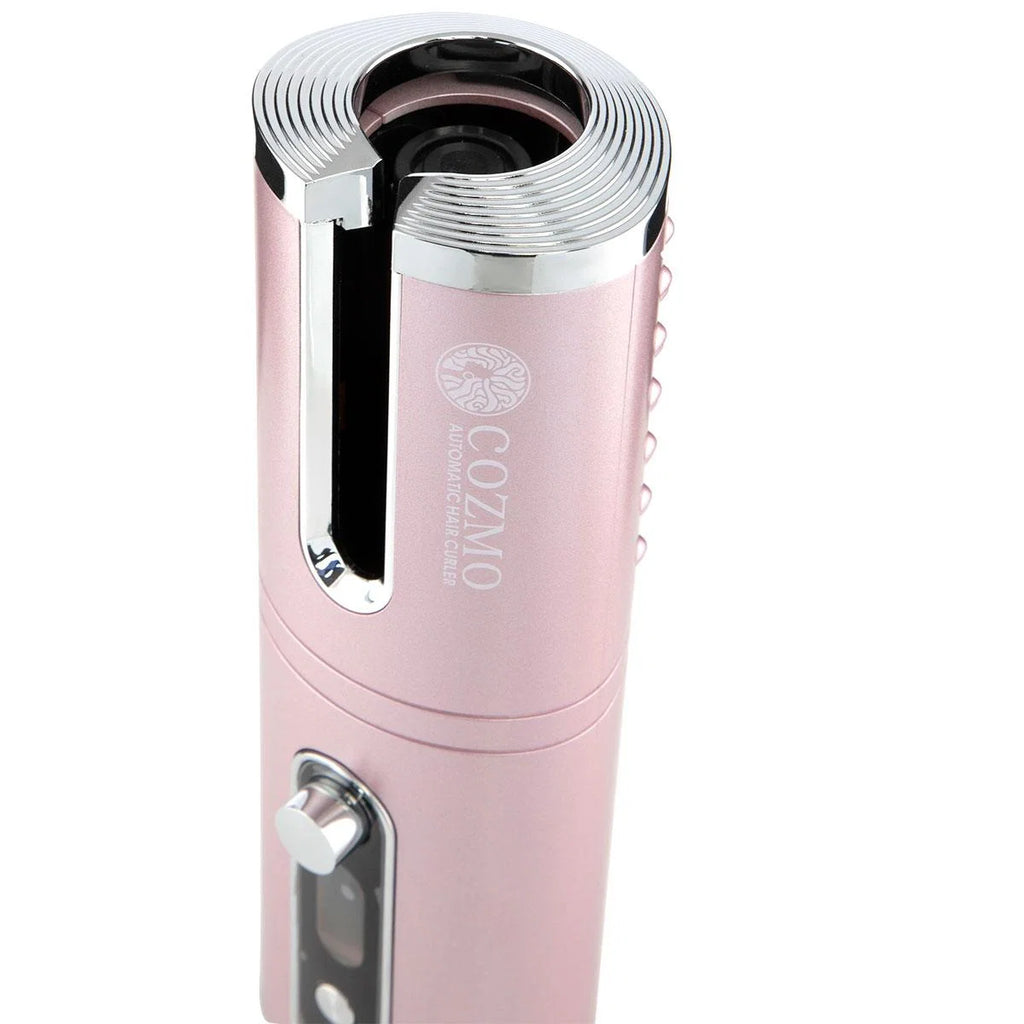 cozmo portable automatic hair curler baby pink