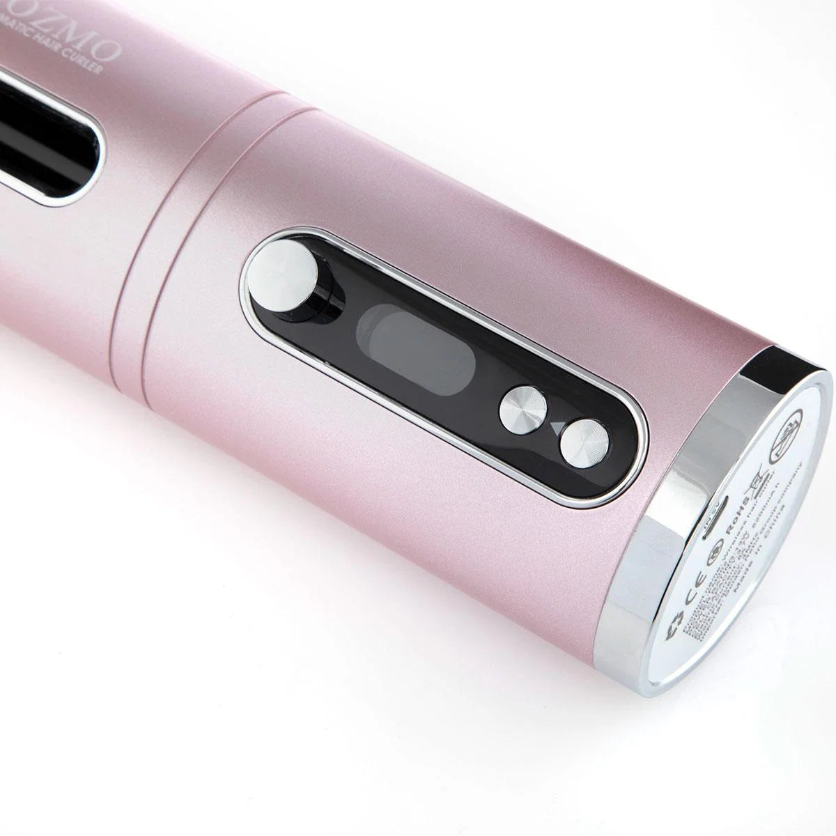cozmo portable automatic hair curler baby pink