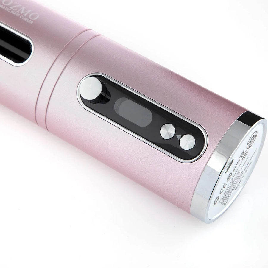 cozmo portable automatic hair curler baby pink