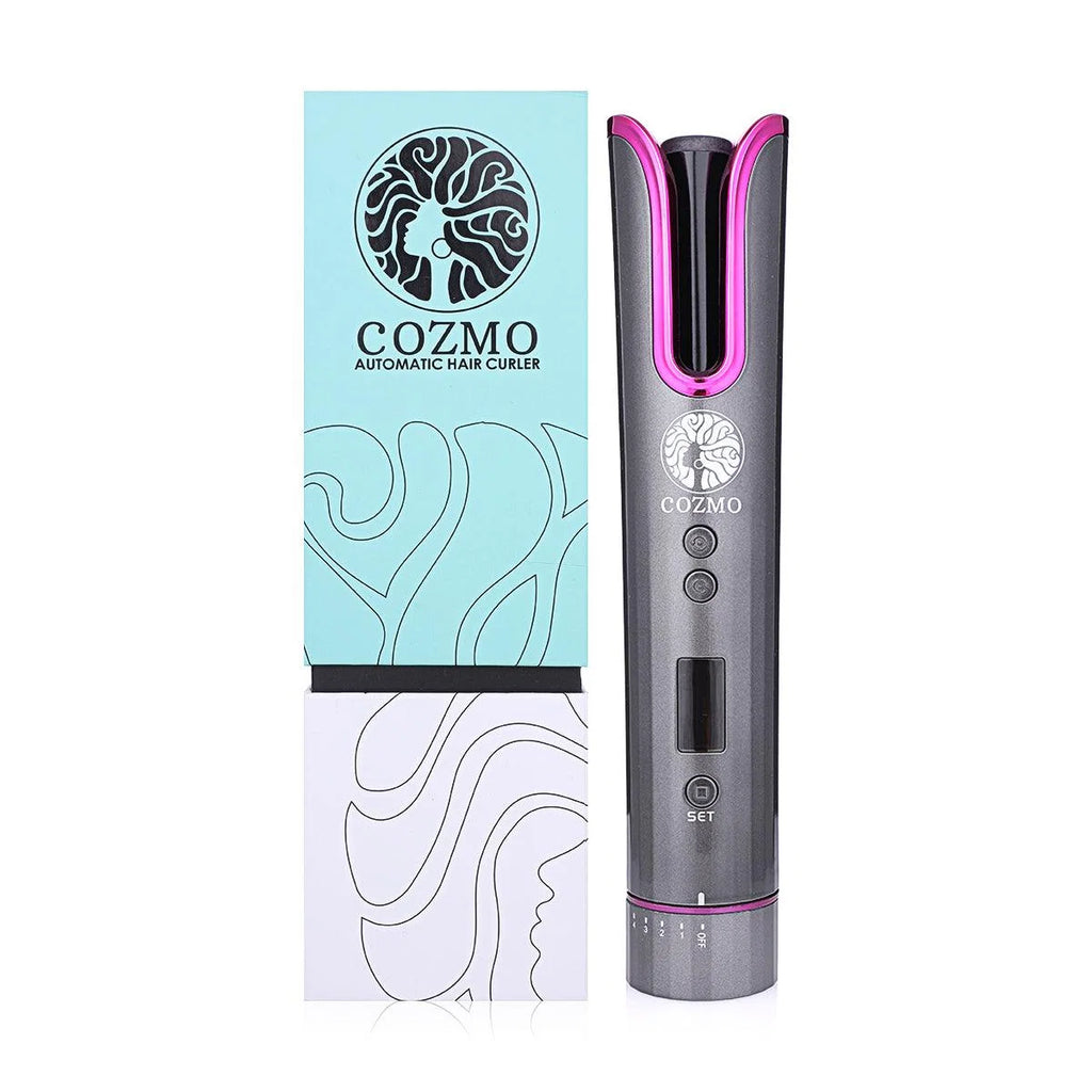 cozmo automatic hair curler grey