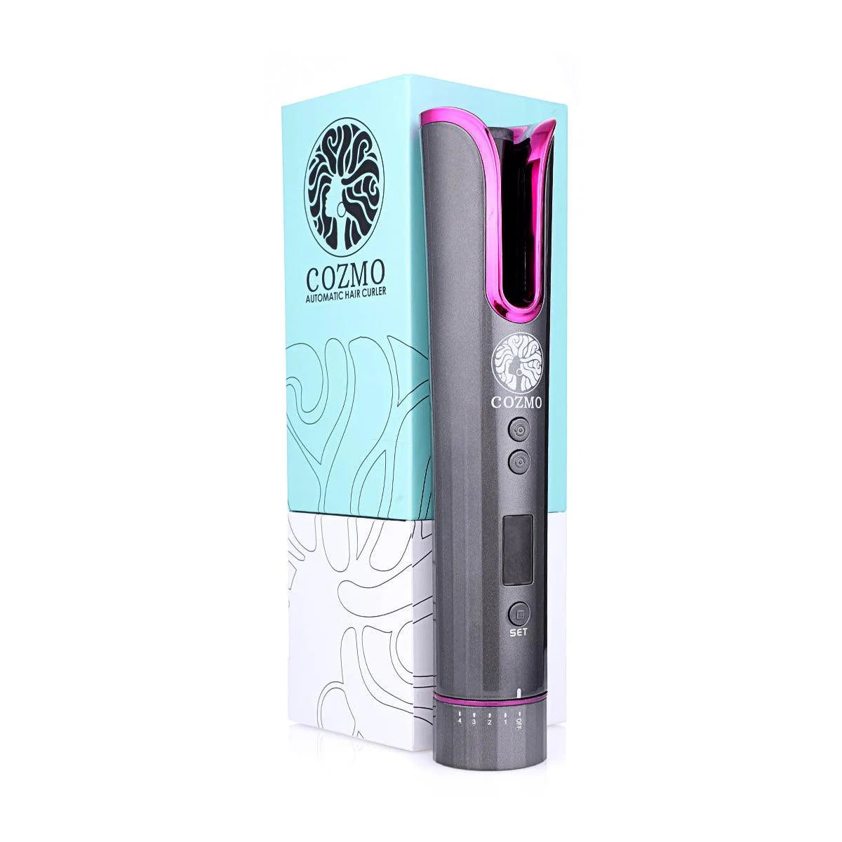 cozmo automatic hair curler grey