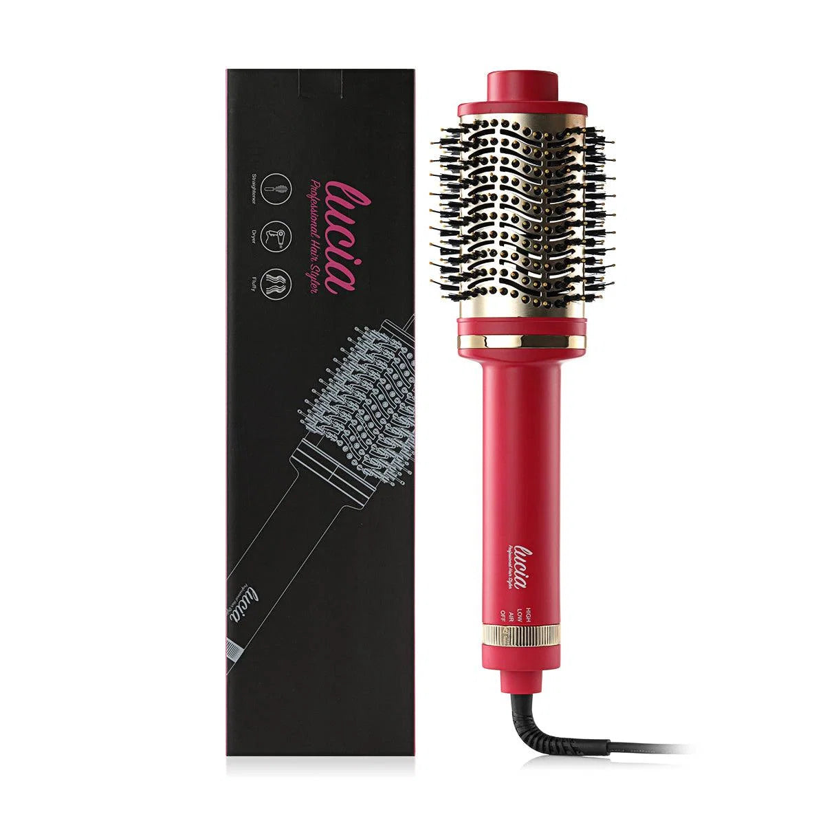 lucia professional hair styler pink