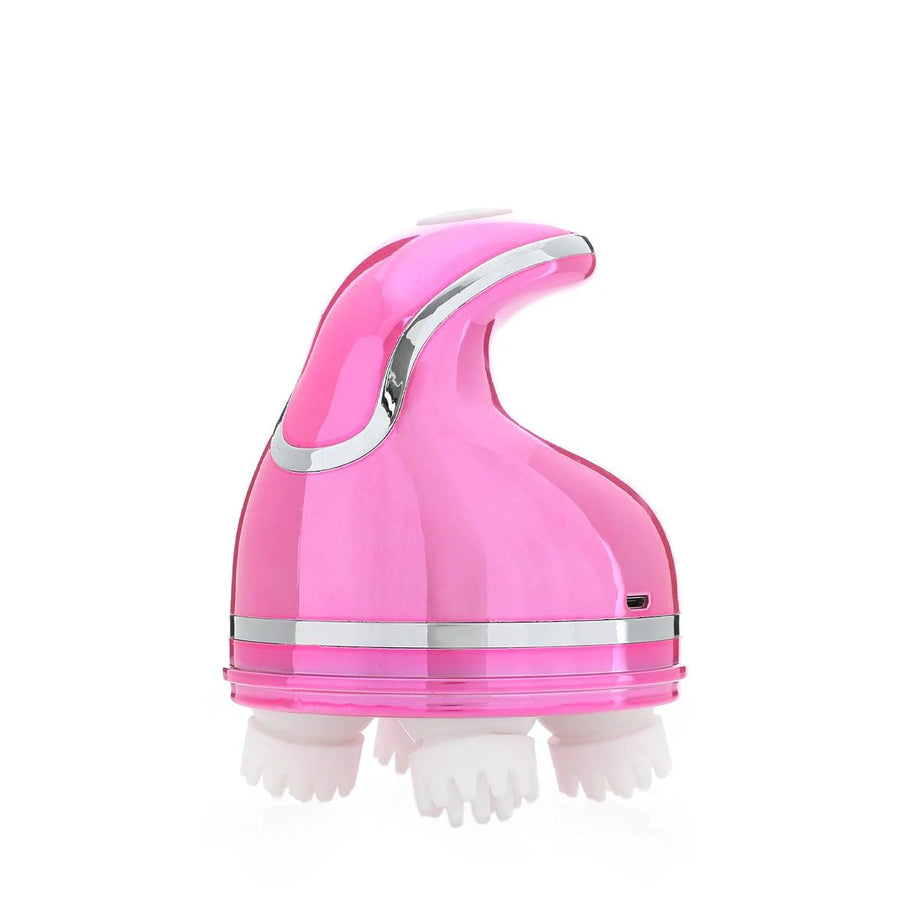 true enjoy scalp massager glossy pink