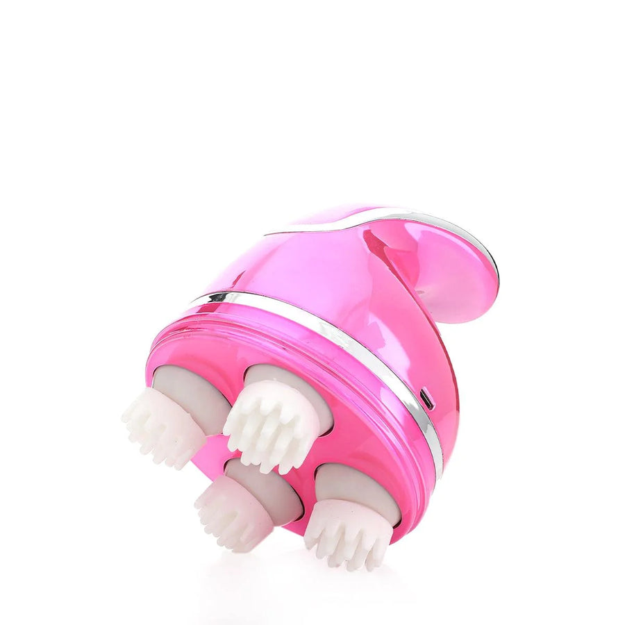 true enjoy scalp massager glossy pink