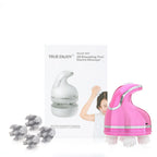 true enjoy scalp massager glossy pink