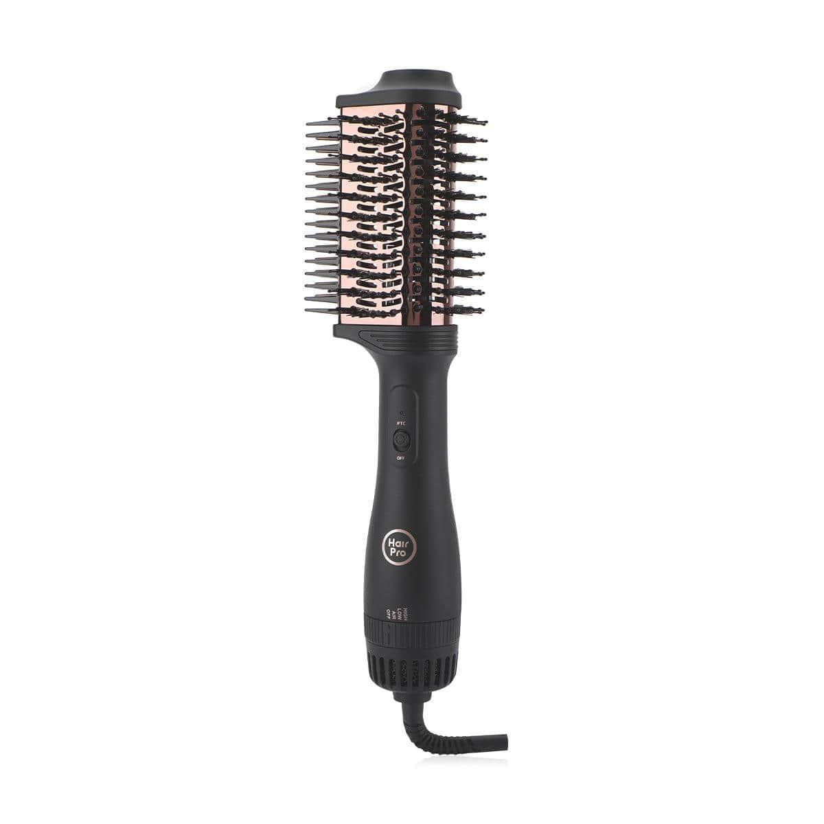 HAIR PRO TEARDROP SHAPE HAIR DRYER BRUSH - PINK