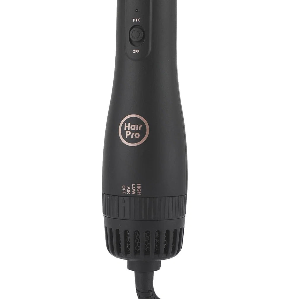 hair pro teardrop shape hair dryer brush pink