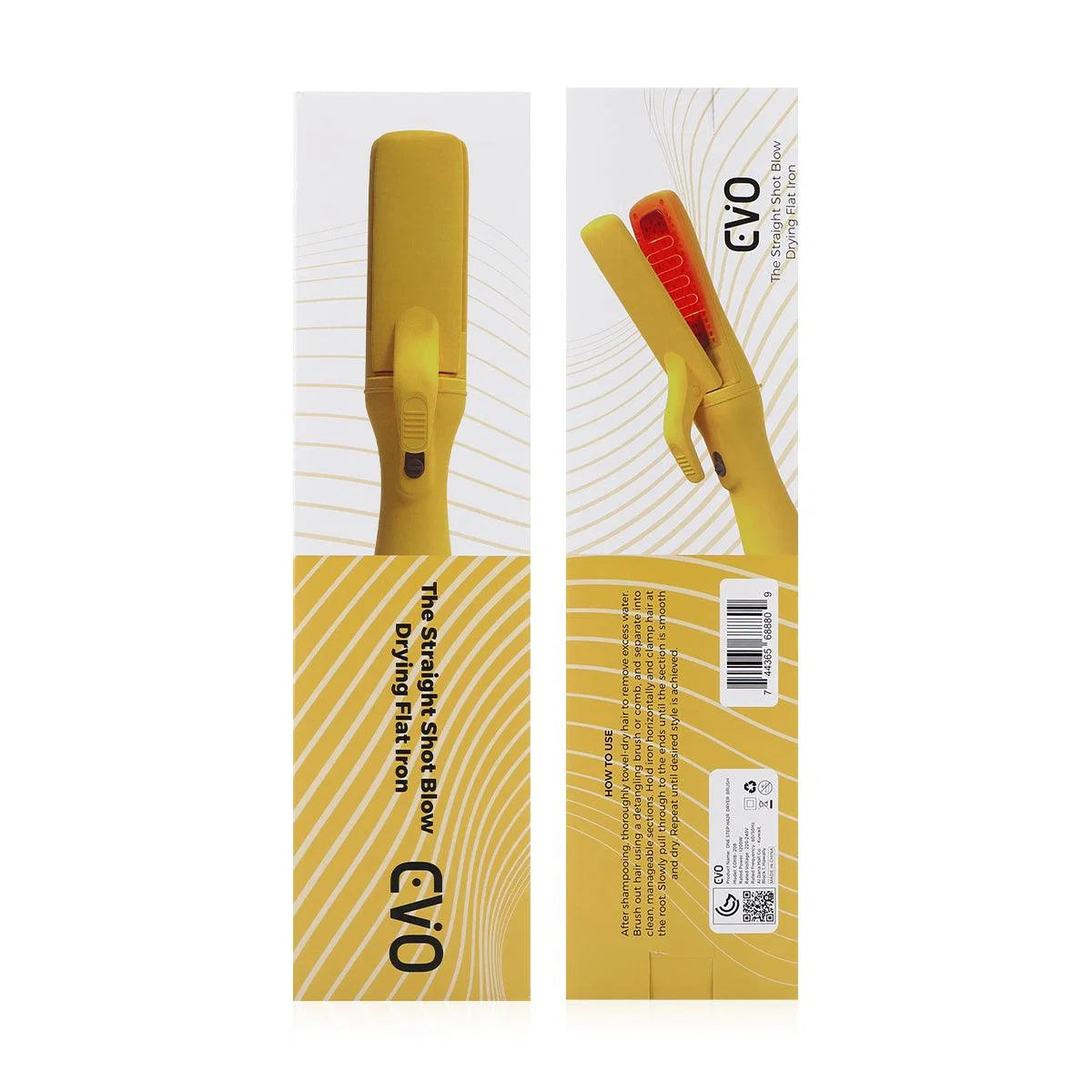EVO THE STRAIGHT SHOT BLOW DRYING FLAT IRON - Yellow