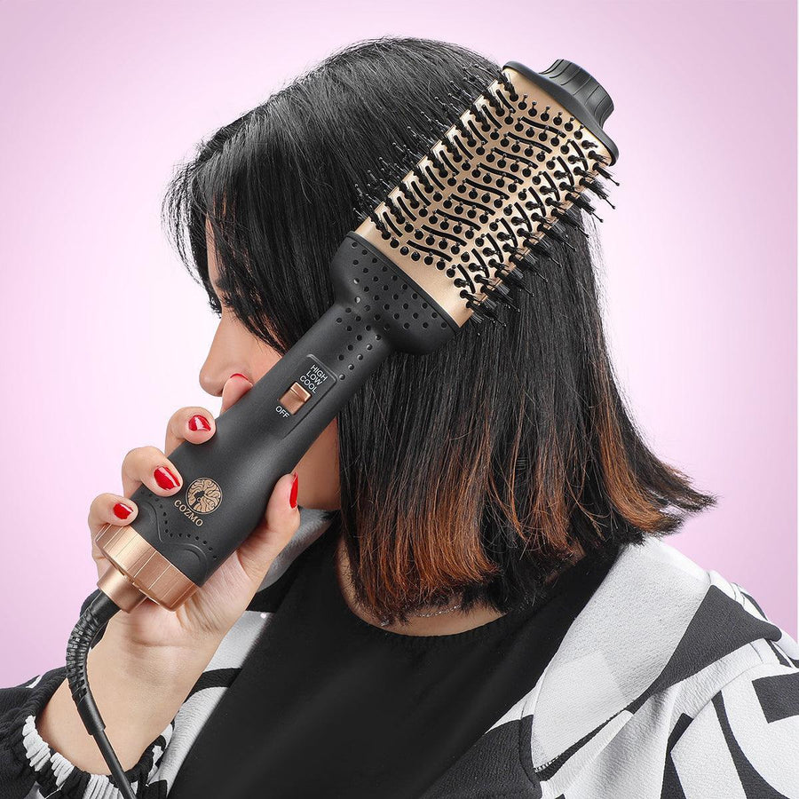 cozmo hair dryer brush black