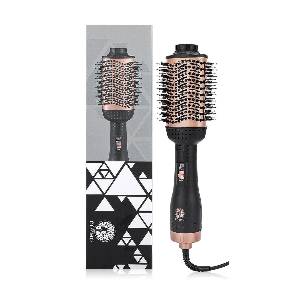 COZMO HAIR DRYER BRUSH - BLACK