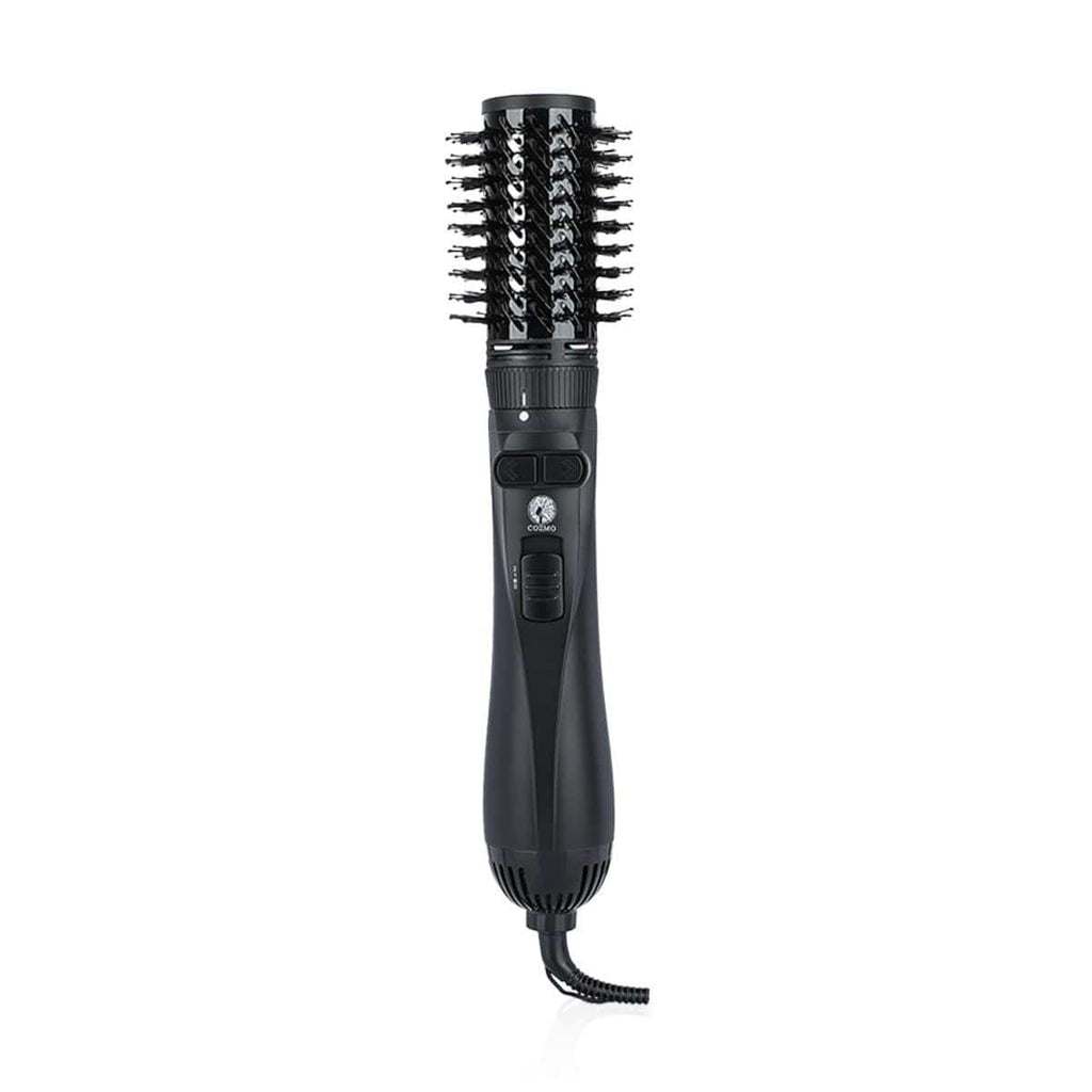 COZMO 6 IN 1 ROTATING HAIR STYLING BRUSH - FULL BLACK