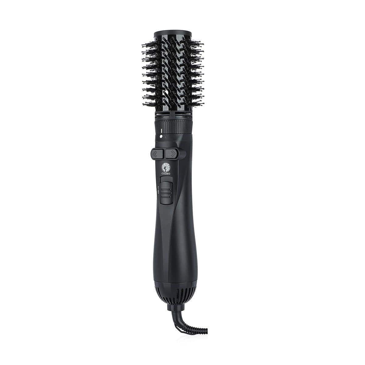 COZMO 6 IN 1 ROTATING HAIR STYLING BRUSH - FULL BLACK