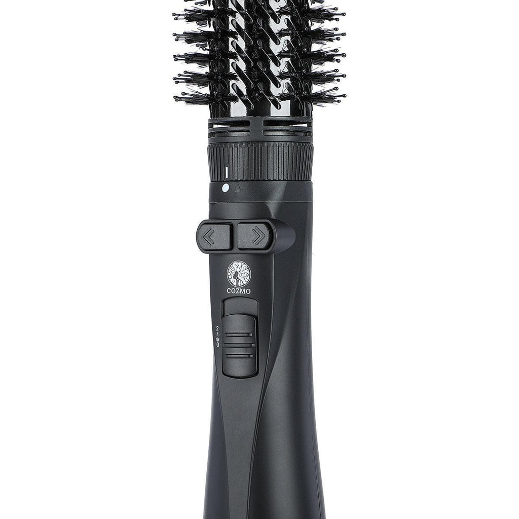 COZMO 6 IN 1 ROTATING HAIR STYLING BRUSH - FULL BLACK