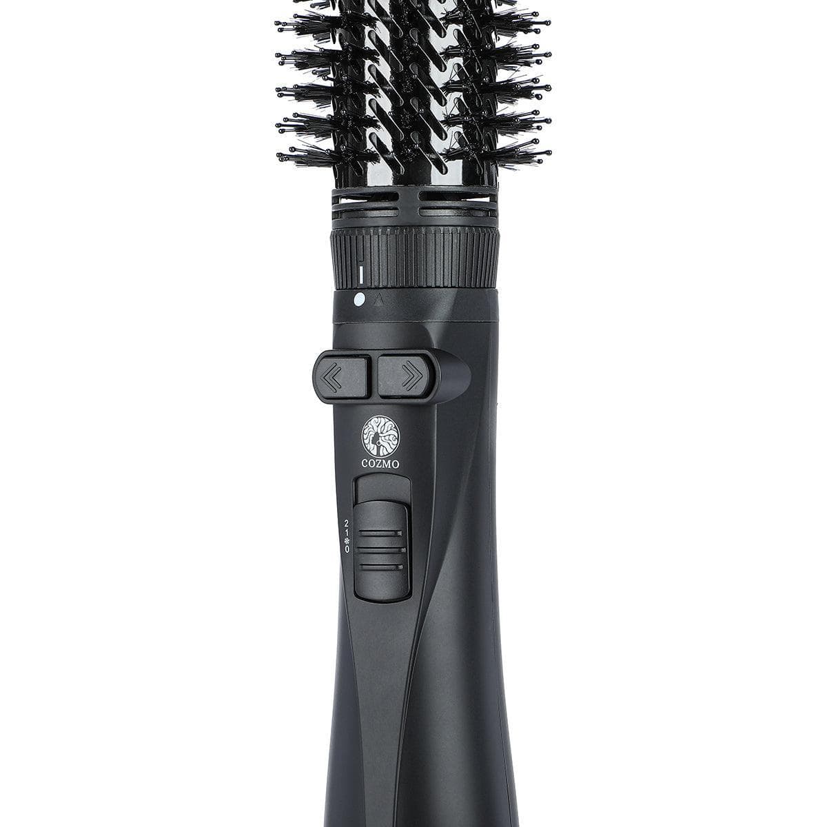 COZMO 6 IN 1 ROTATING HAIR STYLING BRUSH - FULL BLACK