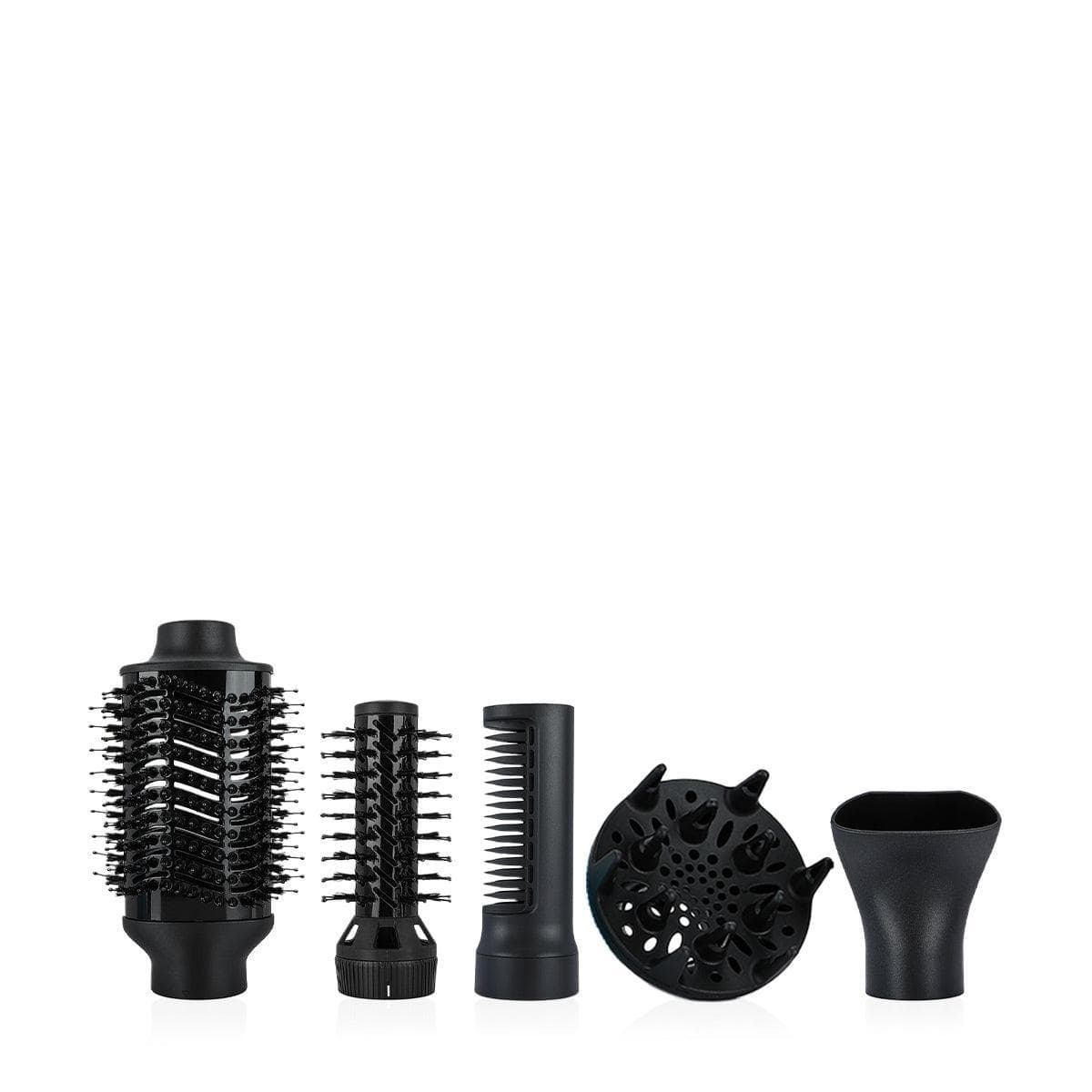 COZMO 6 IN 1 ROTATING HAIR STYLING BRUSH - FULL BLACK