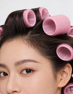 HAIR PRO HAIR ROLLERS-PINK-6PCS