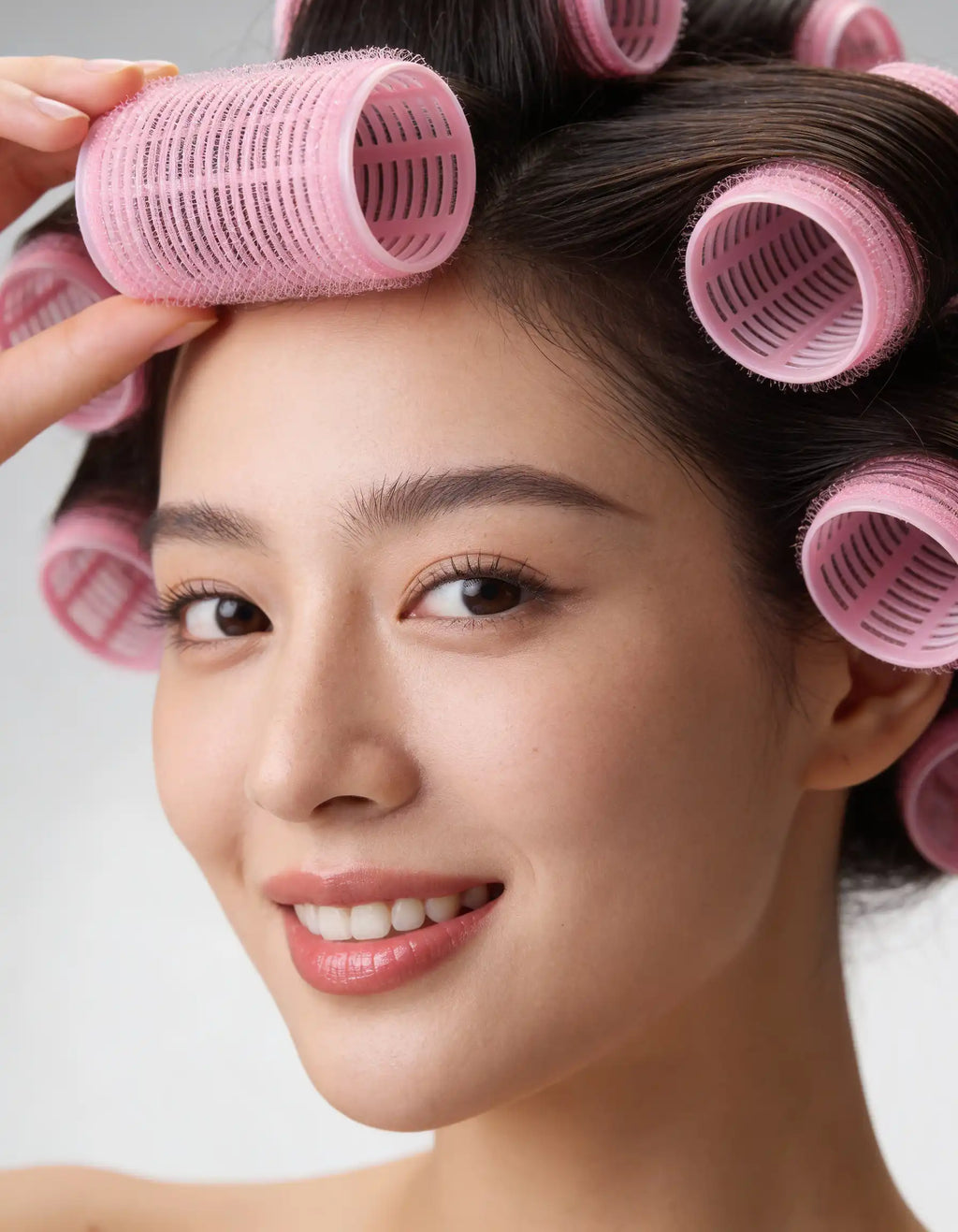 HAIR PRO HAIR ROLLERS-PEACH-6PCS