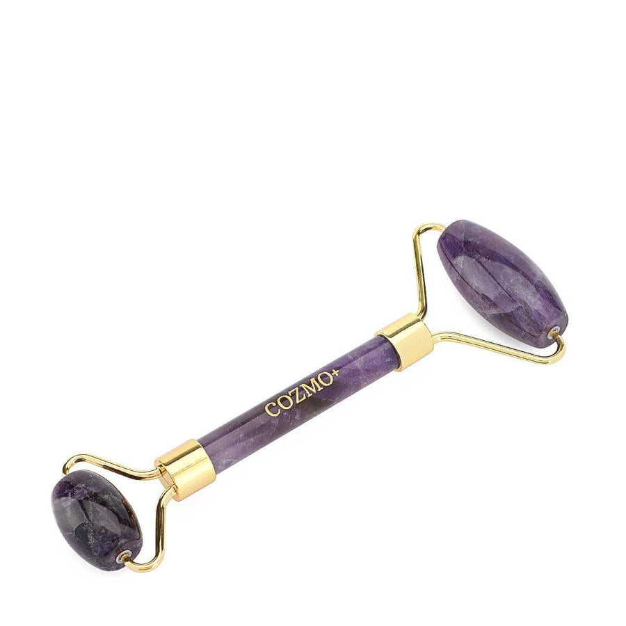 cozmo gua sha and jade roller facial massager kit purple
