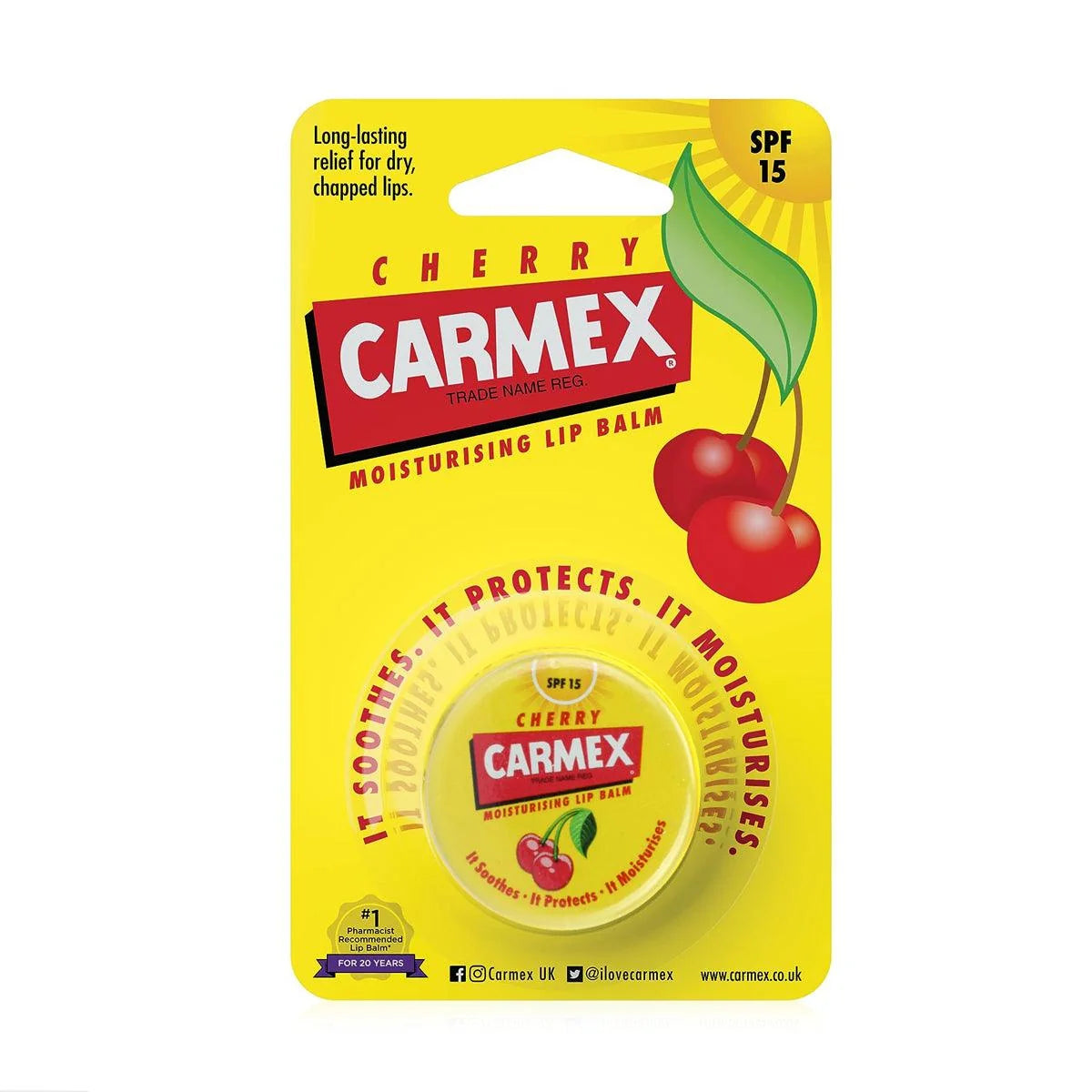 carmex cherry lip balm pot 7 5 g